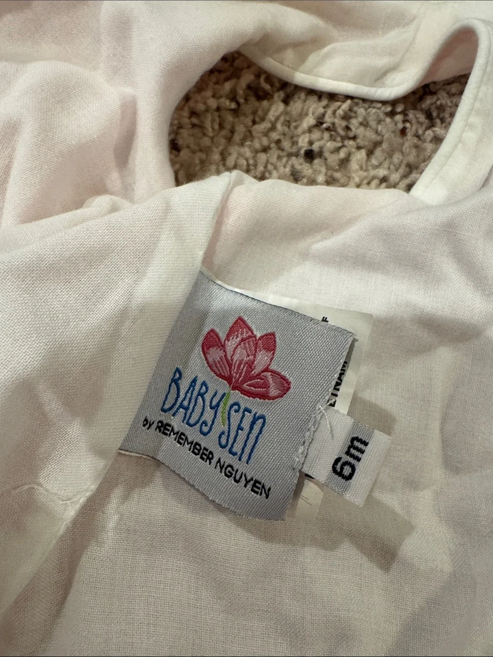 Pink Baby Sleep Sack and Diaper Cover Set - Butterfly Detail